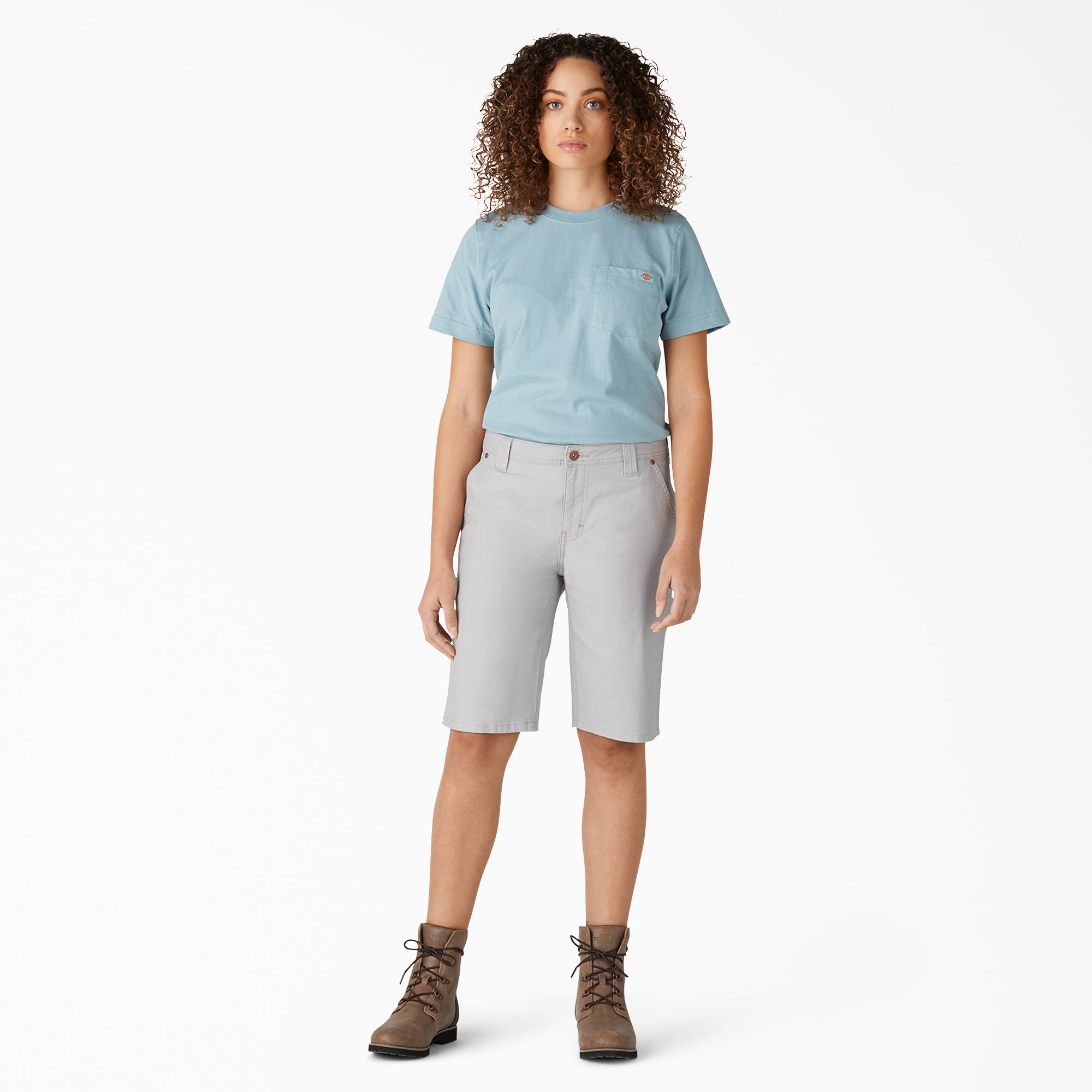 Women's Relaxed Fit Duck Carpenter Shorts. 11 - Image 4