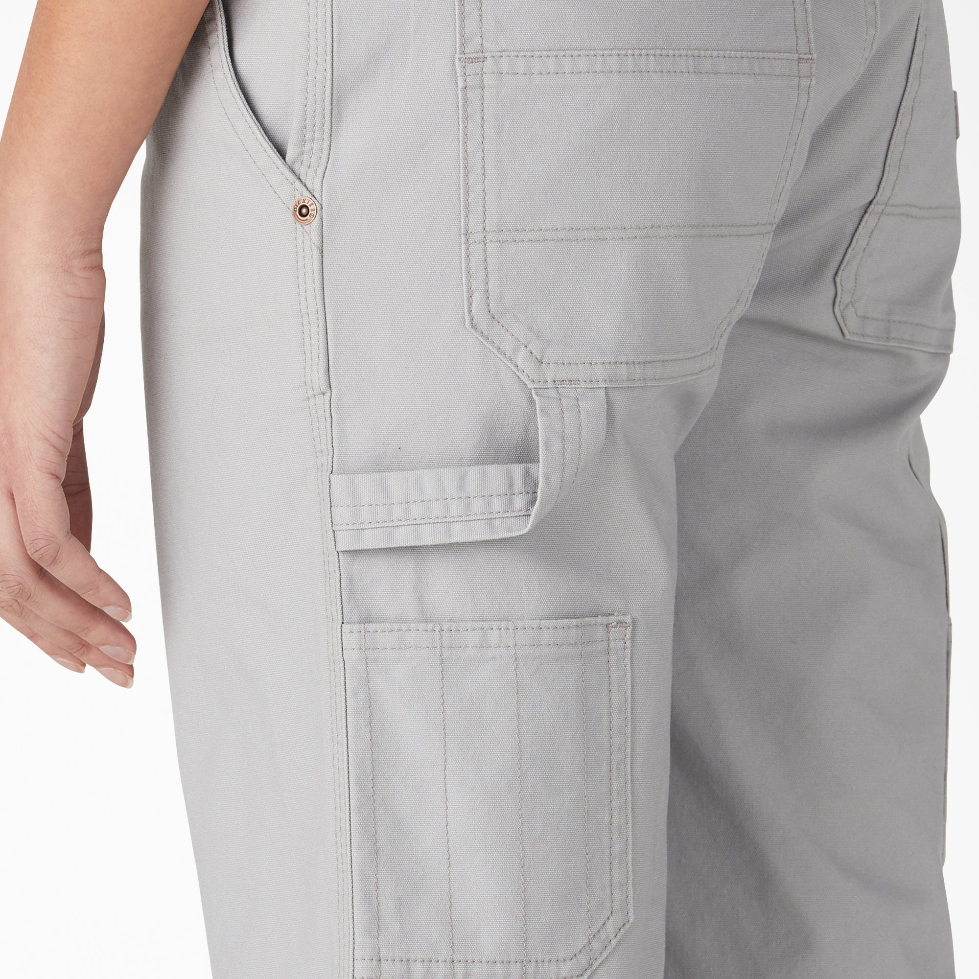 Women's Relaxed Fit Duck Carpenter Shorts. 11 - Image 5