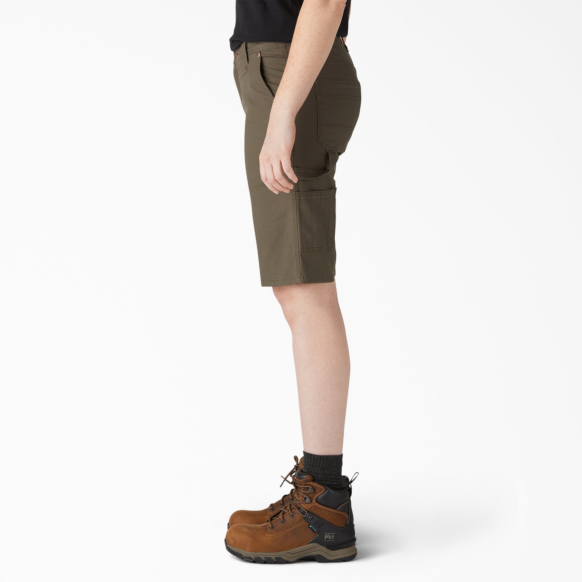 Women's Relaxed Fit Duck Carpenter Shorts. 11 - Image 3