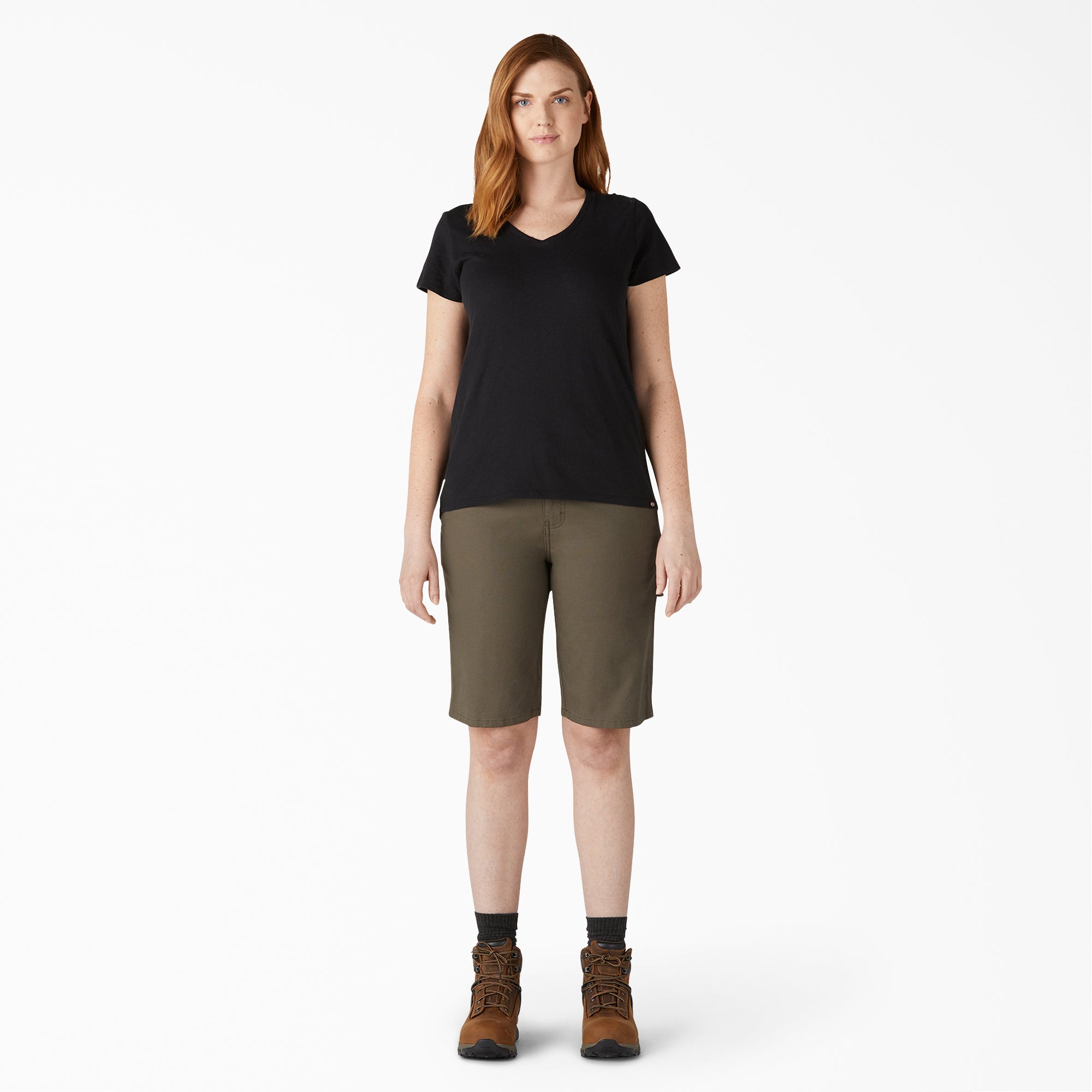 Women's Relaxed Fit Duck Carpenter Shorts. 11 - Image 4