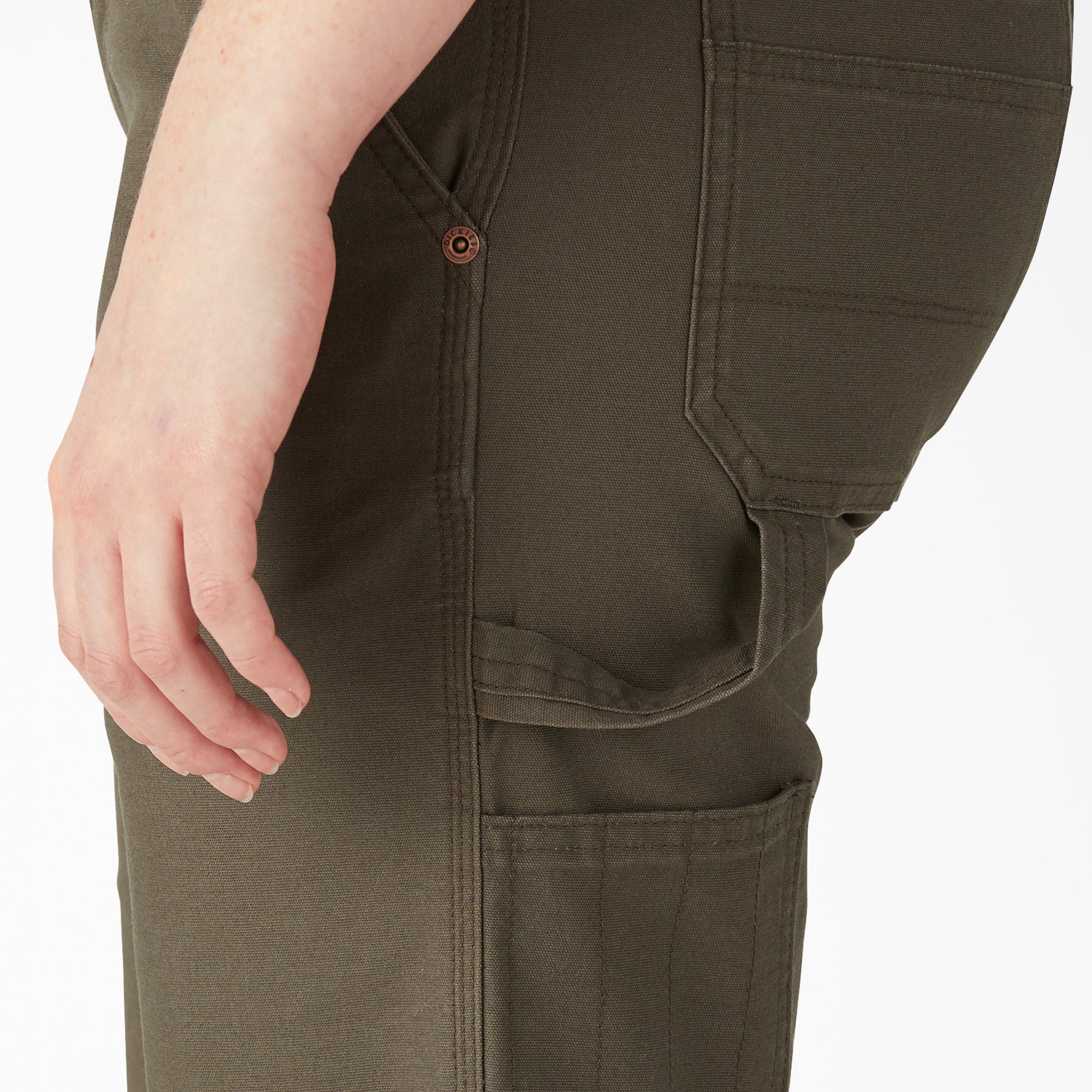 Women's Relaxed Fit Duck Carpenter Shorts. 11 - Image 5