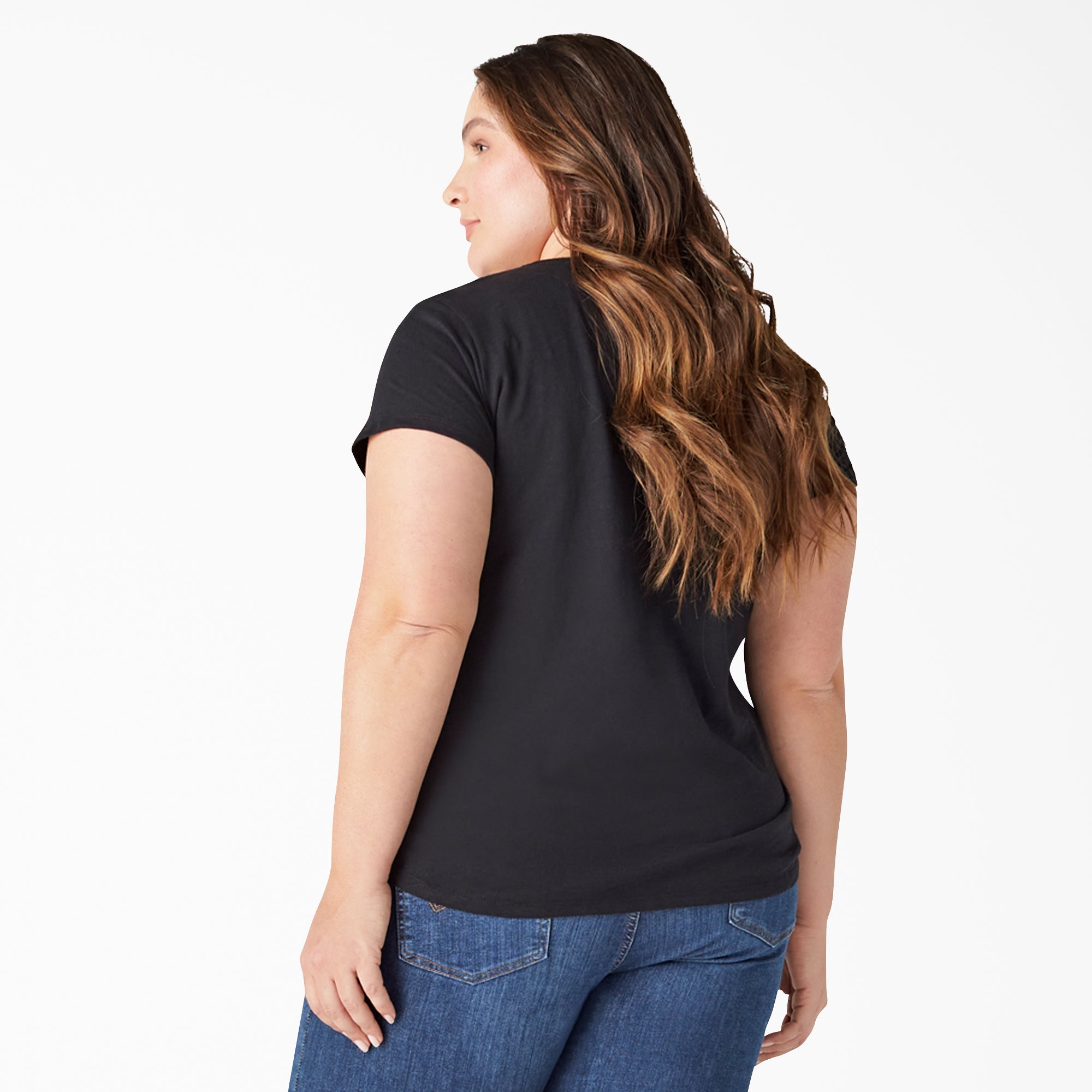 Women's Plus Heavyweight Short Sleeve Pocket T-Shirt - Image 2