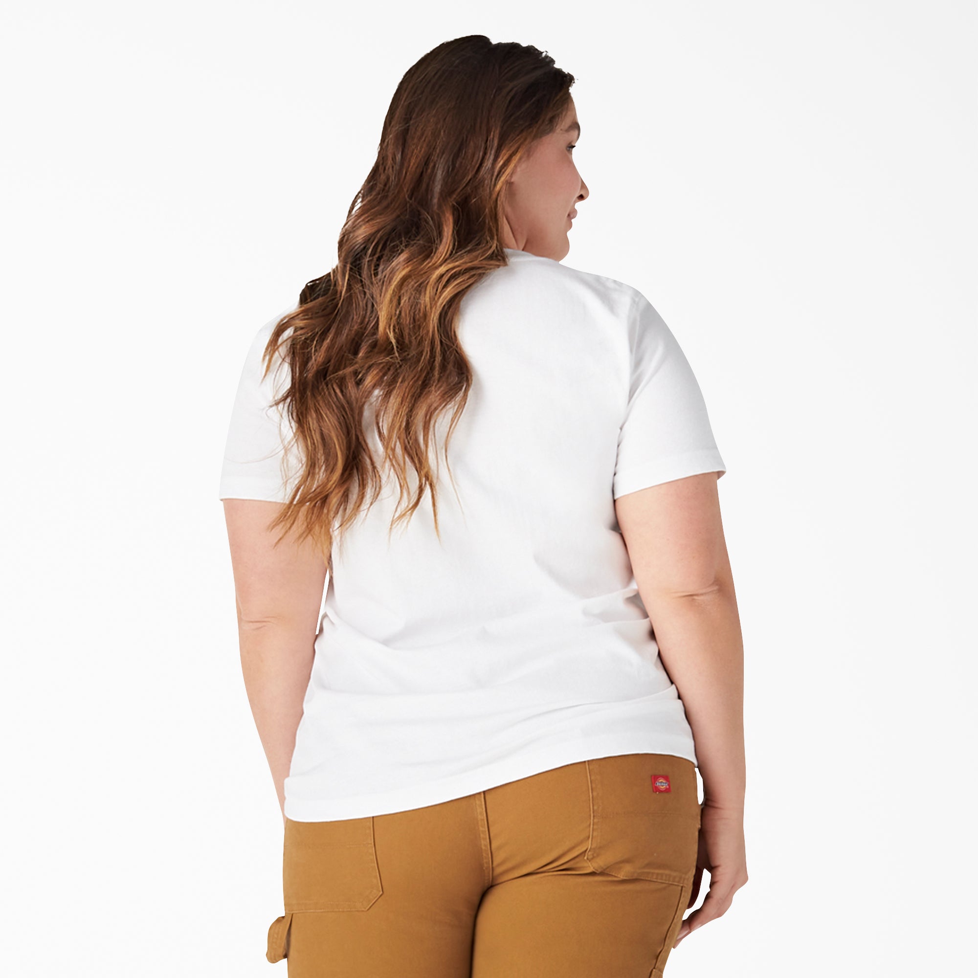 Women's Plus Heavyweight Short Sleeve Pocket T-Shirt - Image 2