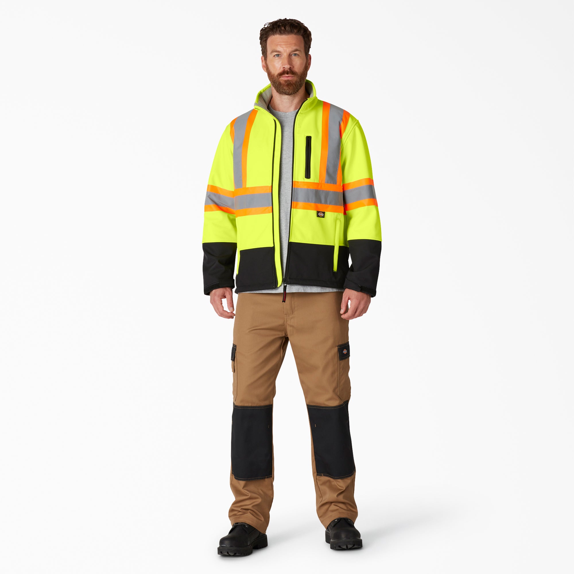 Hi Vis Safety Softshell Jacket - Image 4