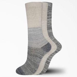Women's Soft Marl Crew Socks. Size 6-9. 3-Pack