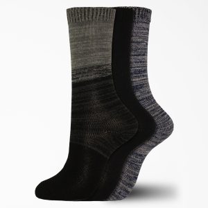 Women's Soft Marl Crew Socks. Size 6-9. 3-Pack