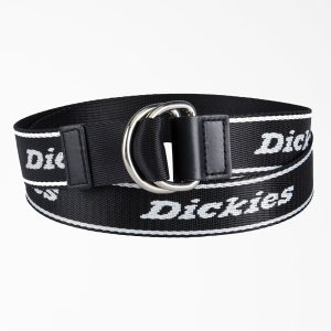 Women's D-Ring Logo Print Web Belt