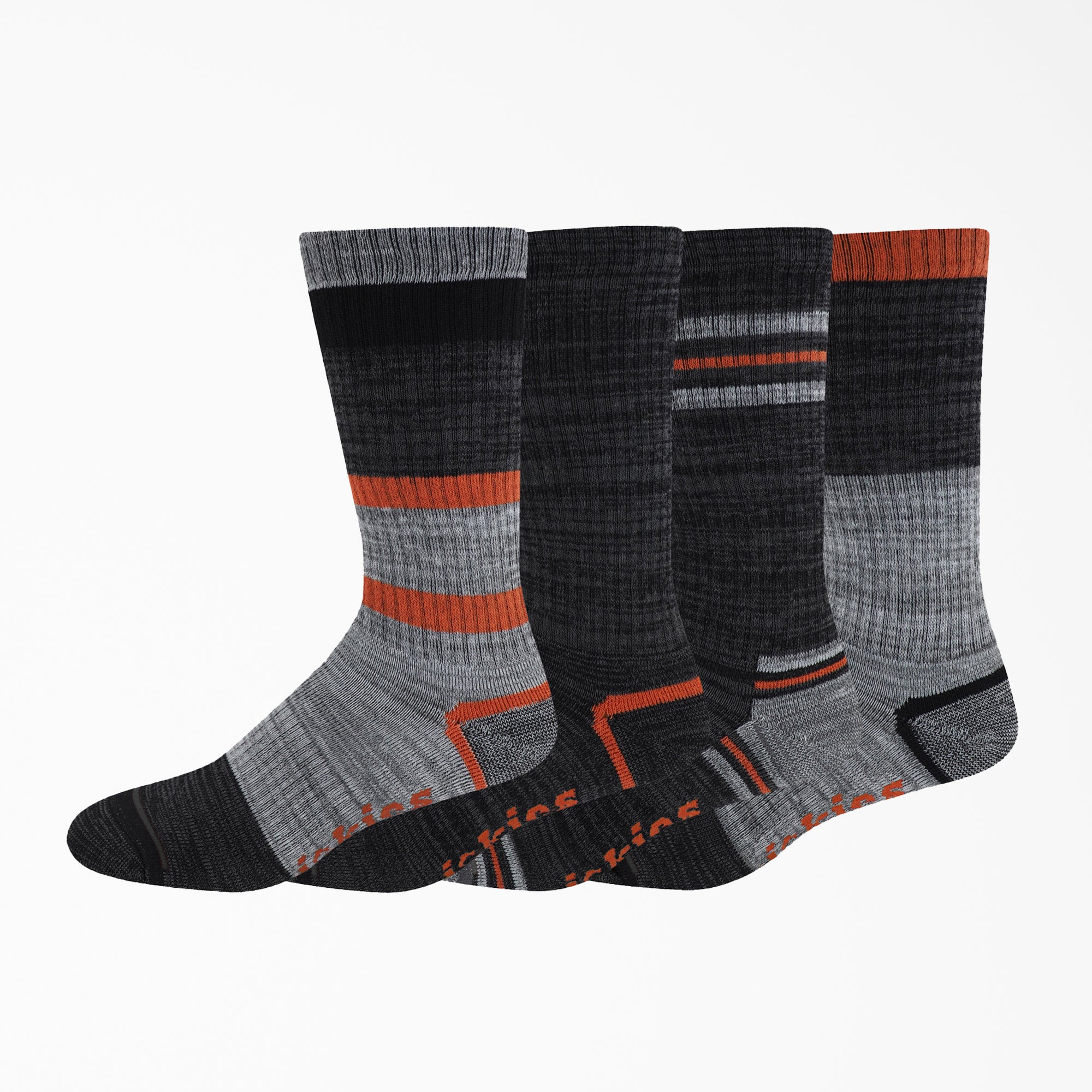 Striped Crew Socks. Size 6-12. 4-Pack