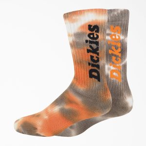 Tie-Dye Crew Socks. Size 6-12. 2-Pack
