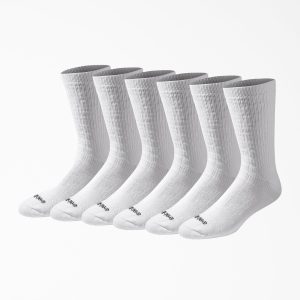 Dri-Tech Cushion Crew Socks. Size 6-12. 6-Pack