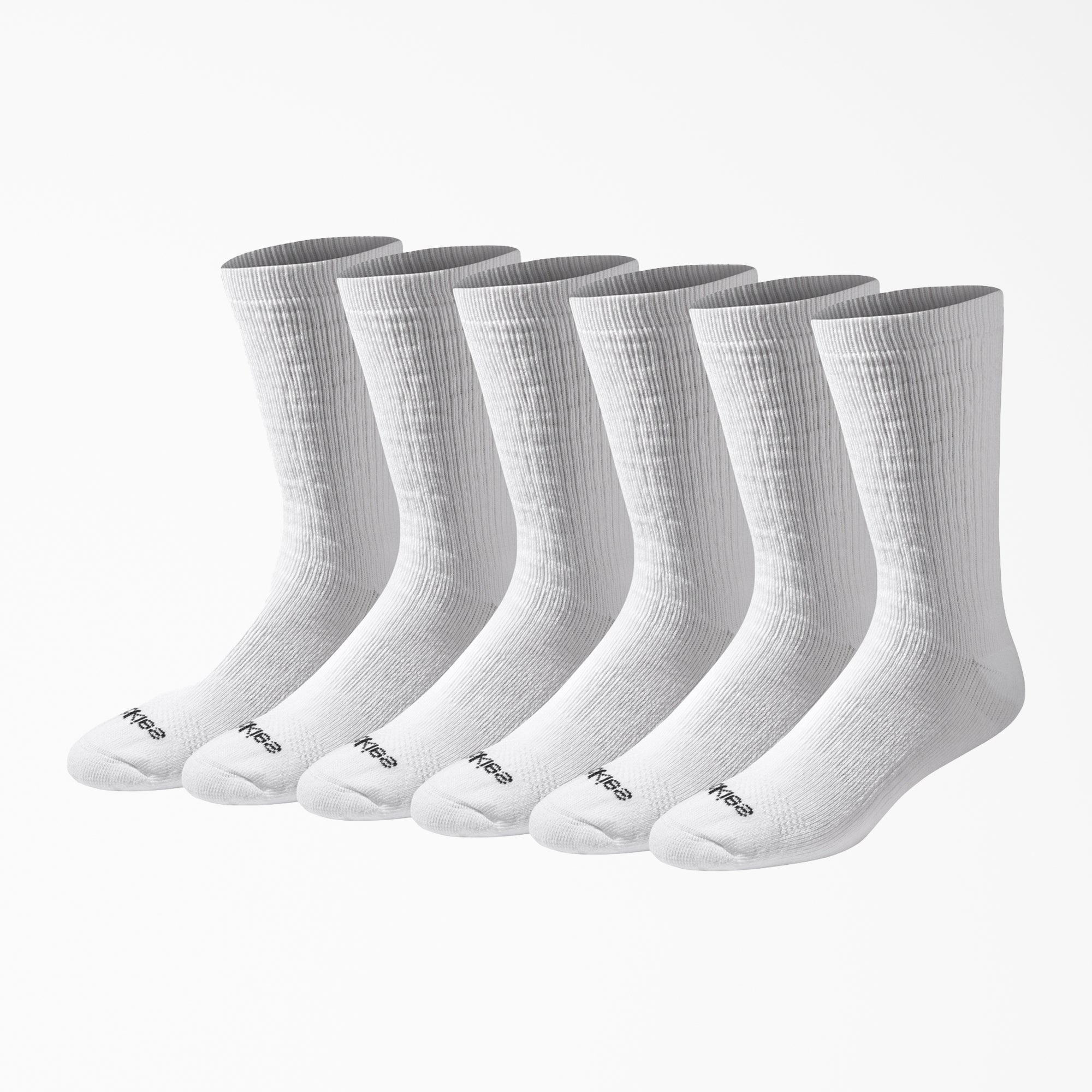 Dri-Tech Cushion Crew Socks. Size 6-12. 6-Pack