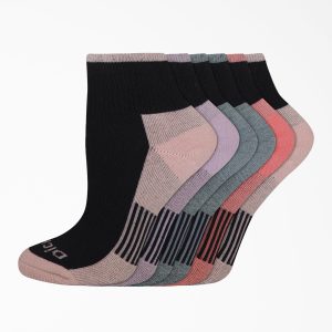Women's Dri-Tech Quarter Socks. Size 6-9. 6-Pack