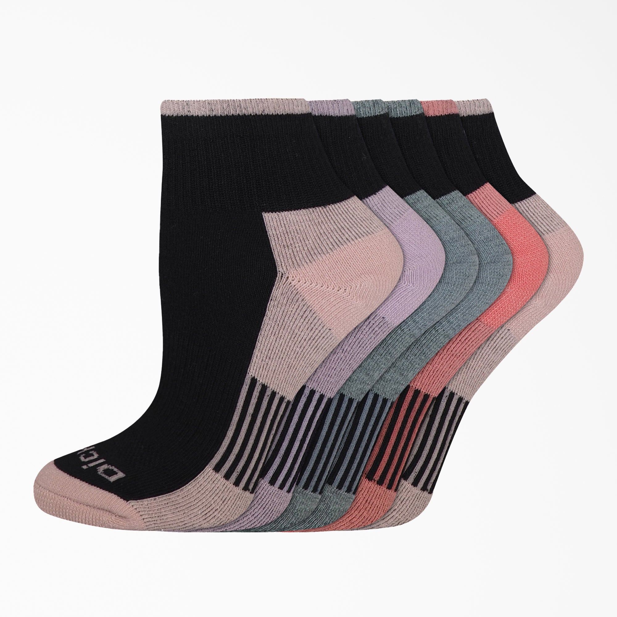 Women's Dri-Tech Quarter Socks. Size 6-9. 6-Pack