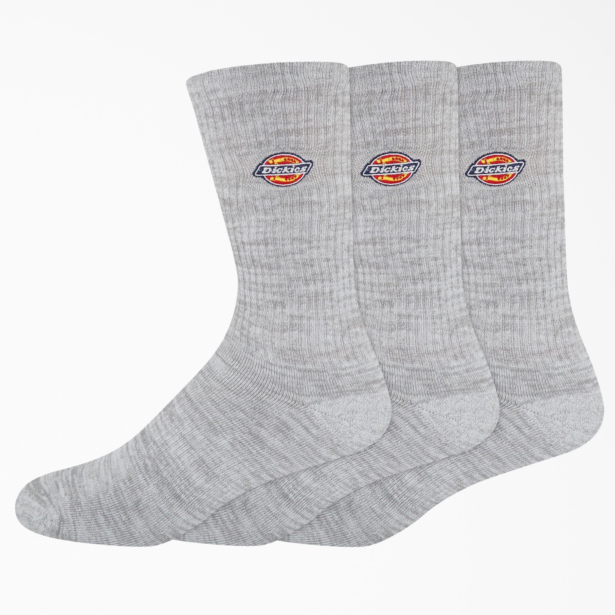 Dickies Embroidered Crew Socks. Size 6-12. 3-Pack