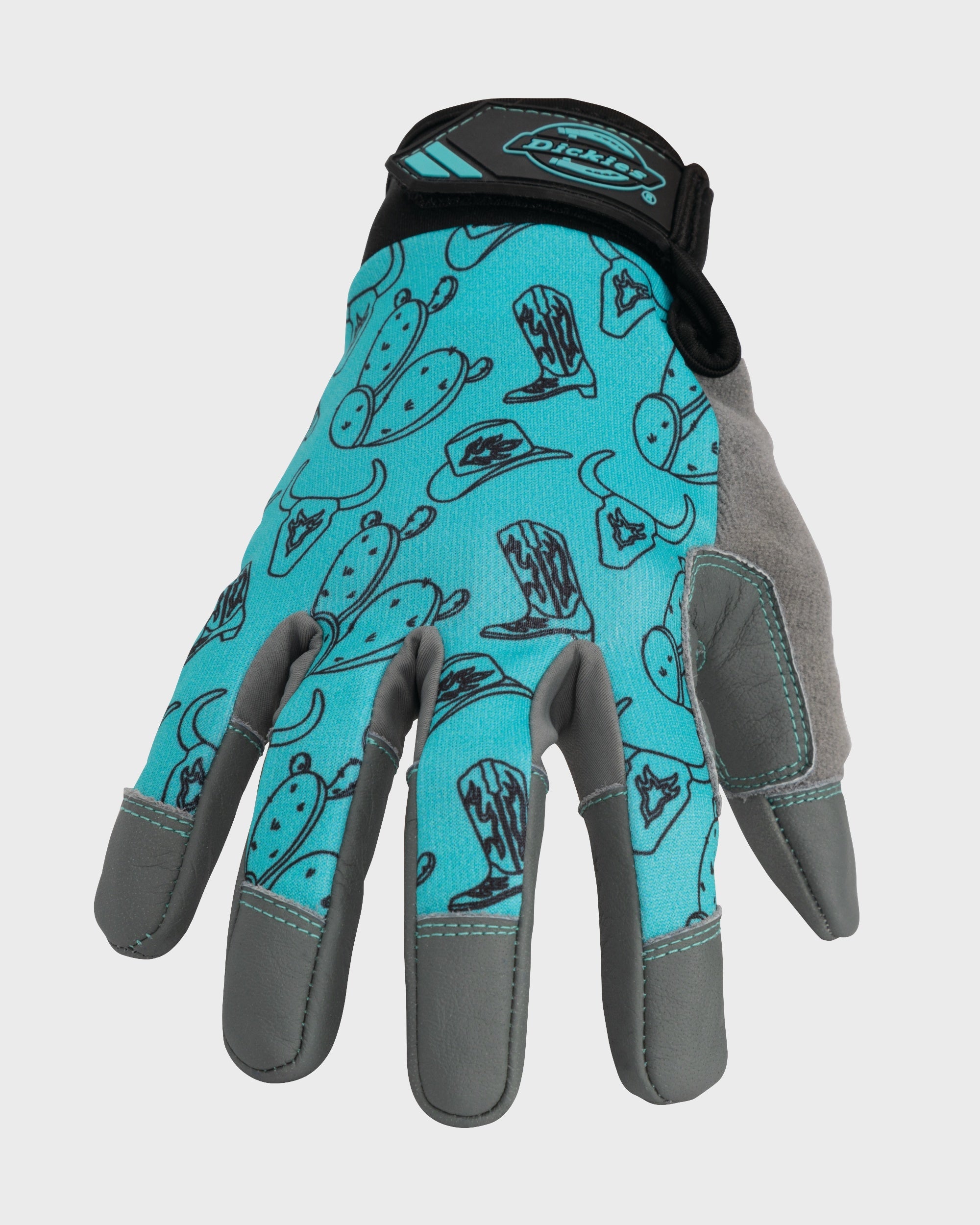 Lawn and Garden Work Gloves with Leather Palm - Image 2