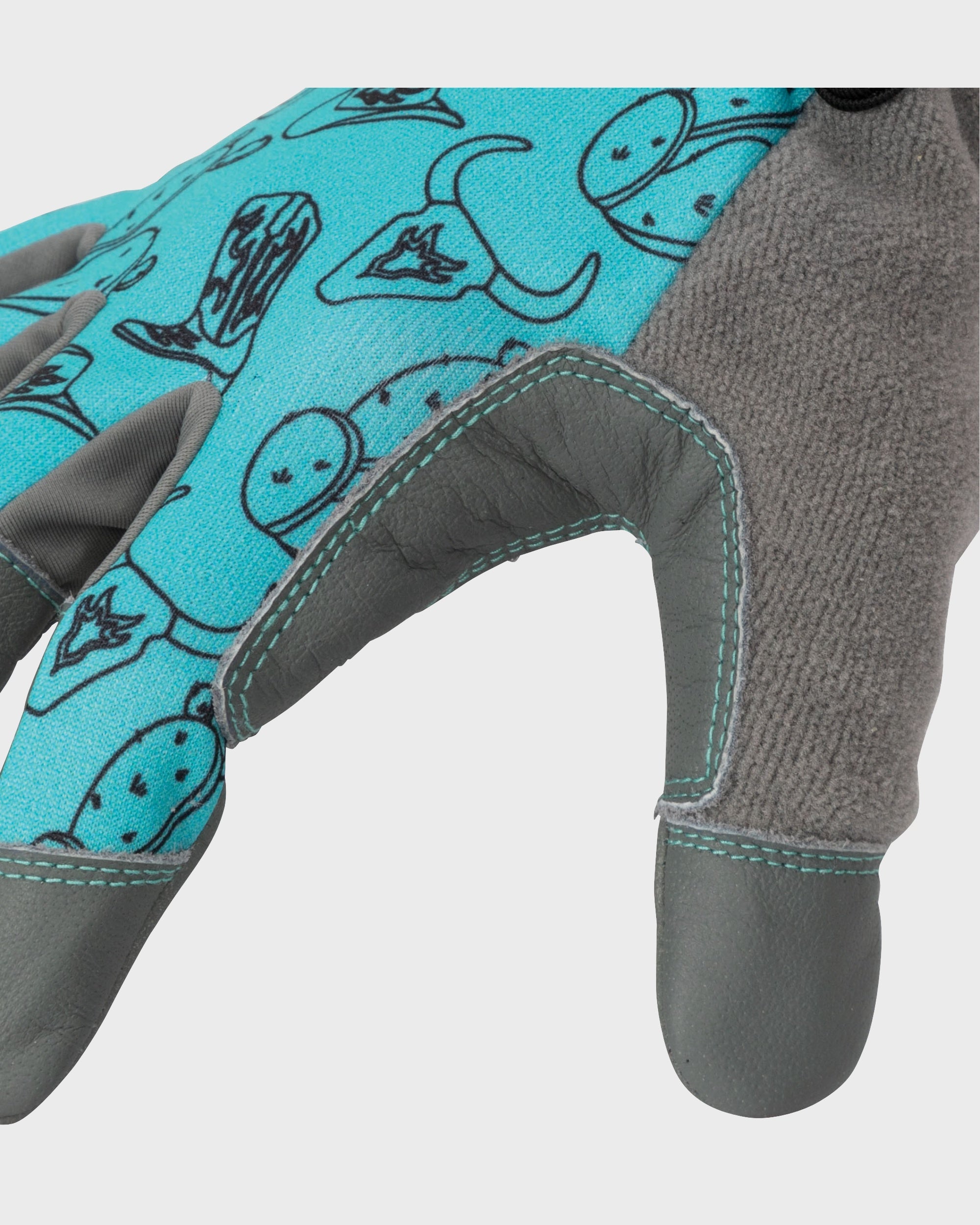 Lawn and Garden Work Gloves with Leather Palm - Image 5