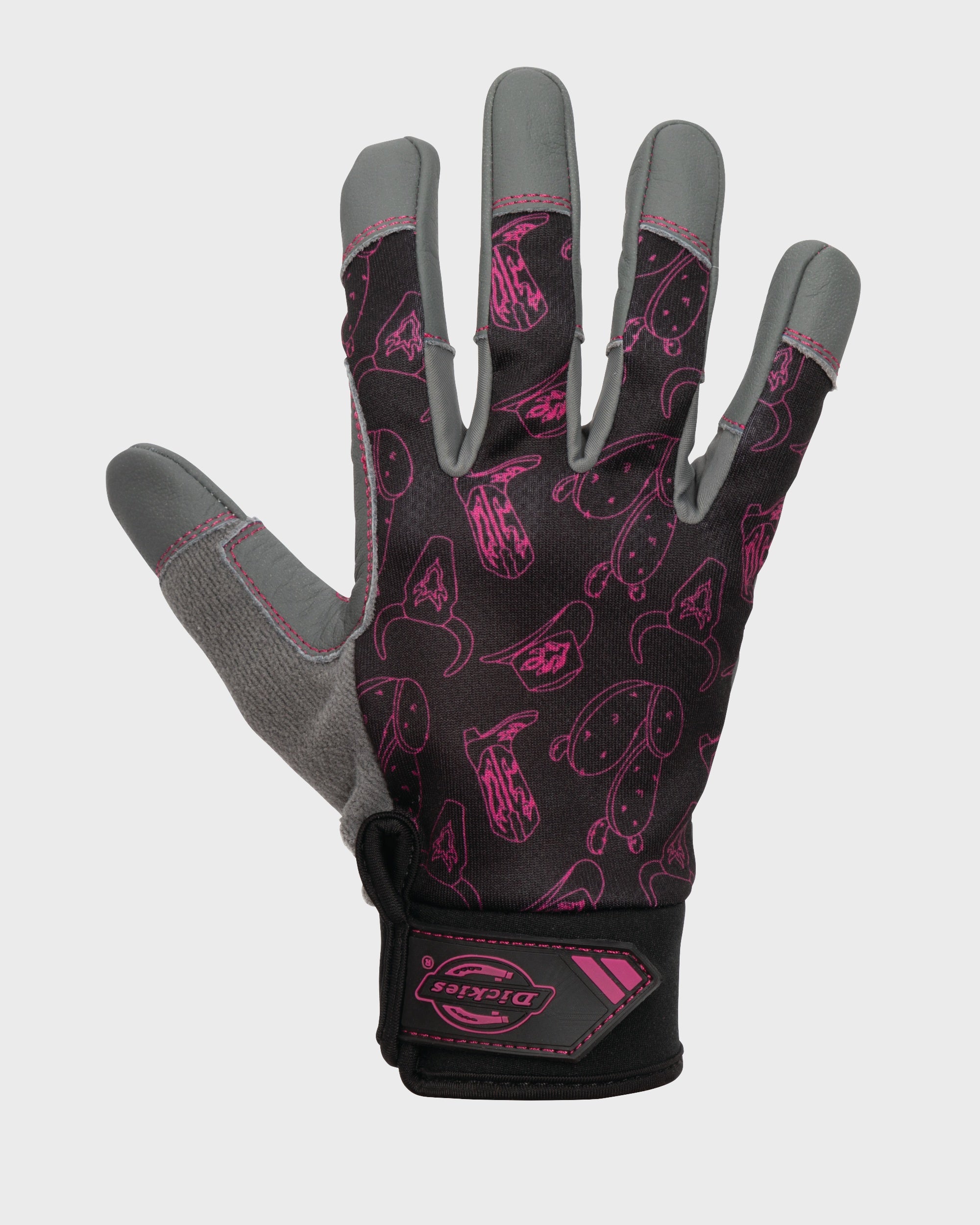 Lawn and Garden Work Gloves with Leather Palm - Image 4