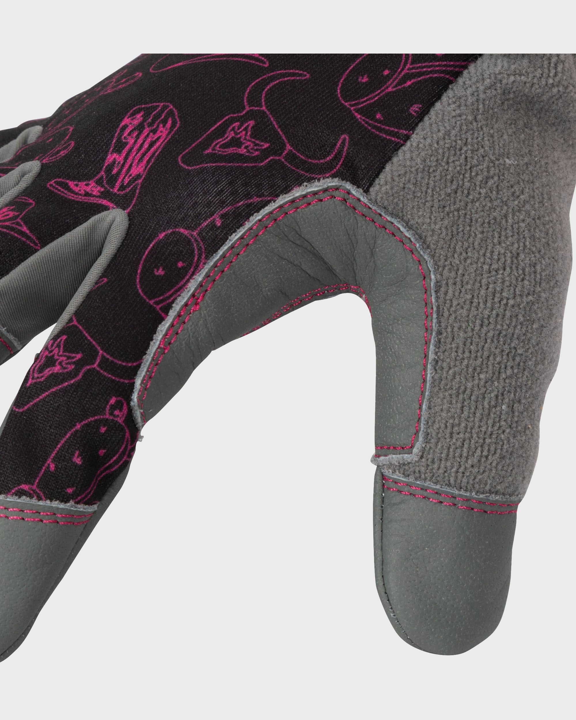 Lawn and Garden Work Gloves with Leather Palm - Image 5