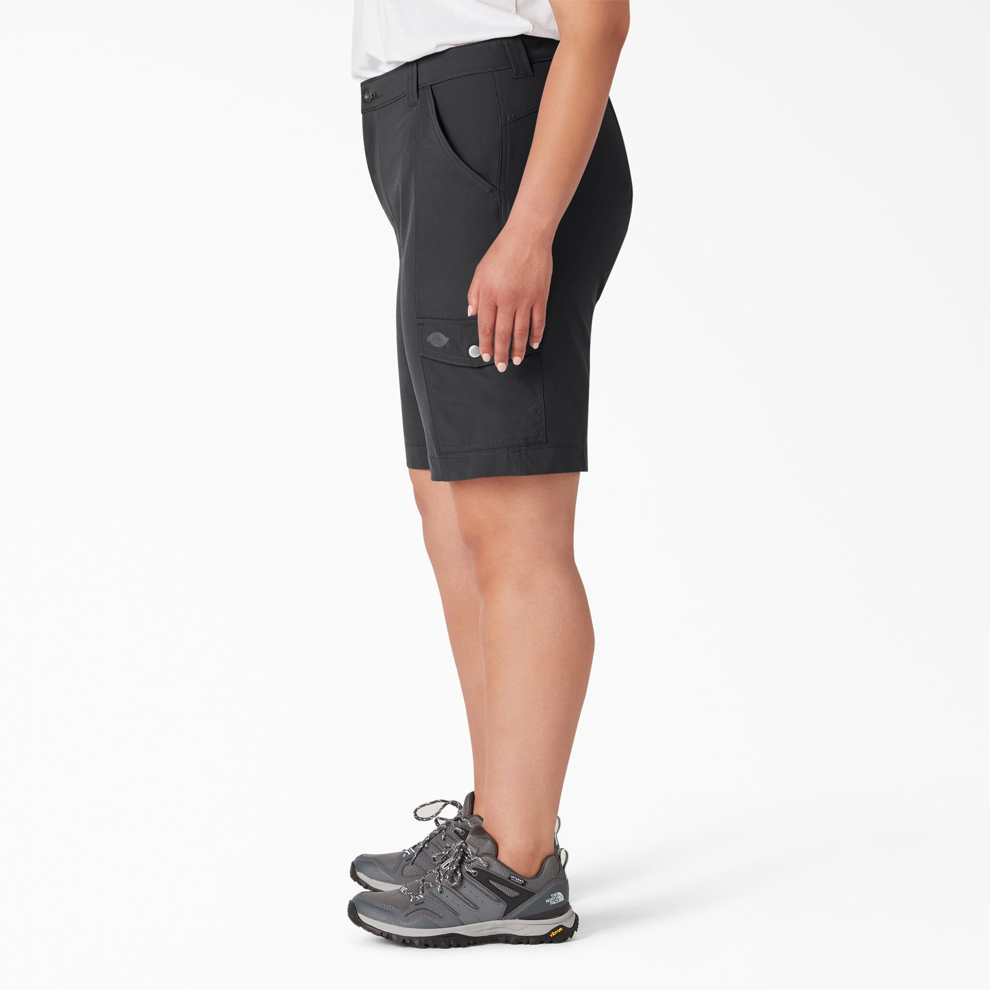 Women's Plus Cooling Slim Fit Cargo Shorts. 10 - Image 3