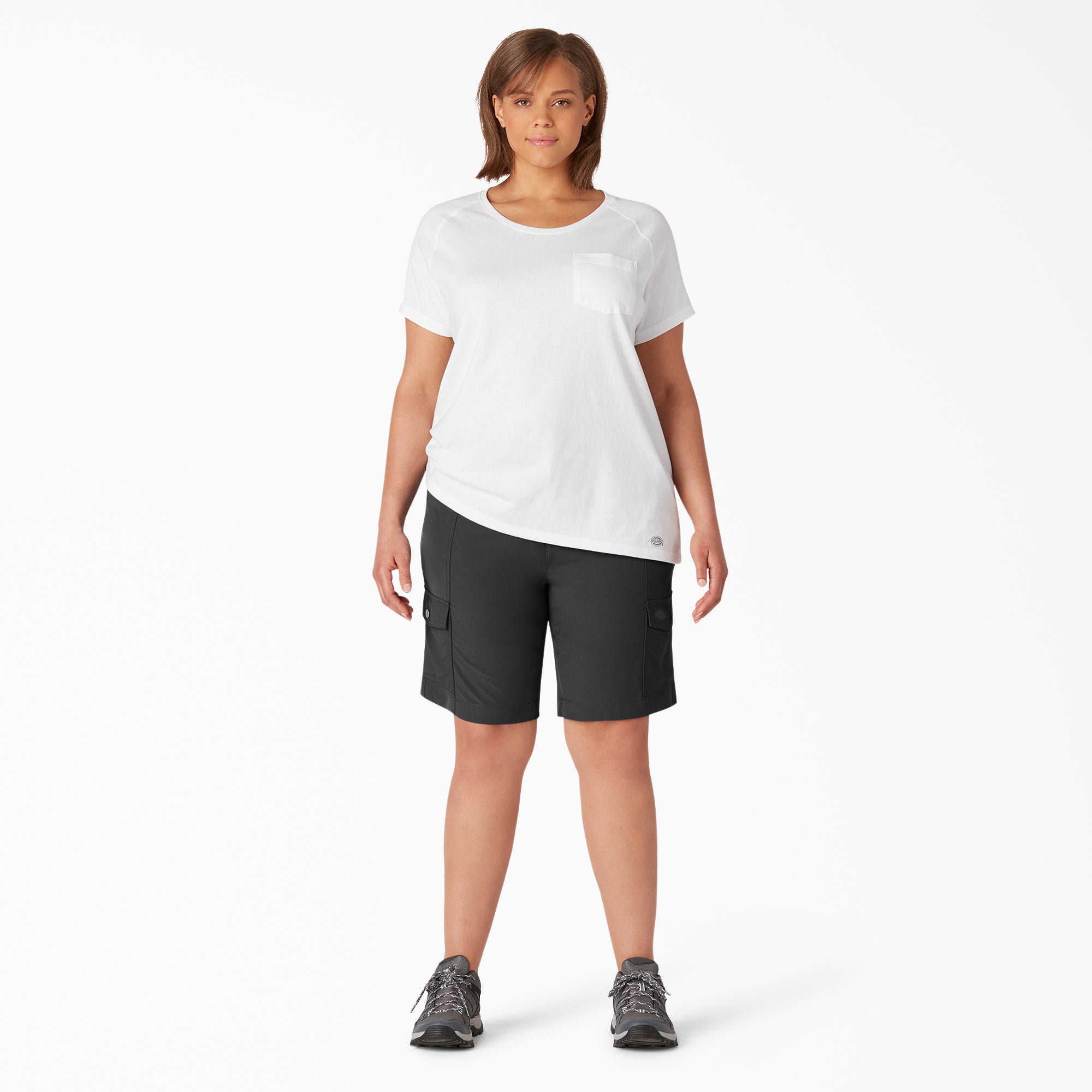 Women's Plus Cooling Slim Fit Cargo Shorts. 10 - Image 4